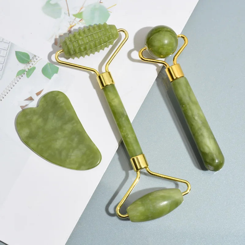 Set Roller Jad pentru Masaj Facial