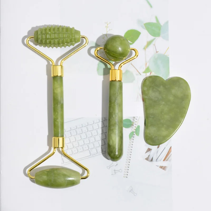 Set Roller Jad pentru Masaj Facial