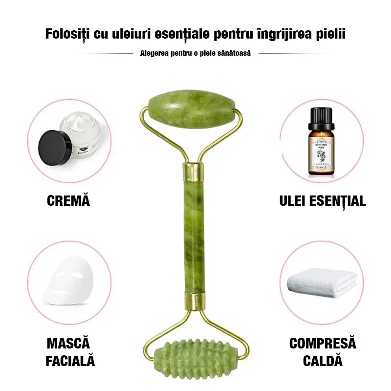 Set Roller Jad pentru Masaj Facial