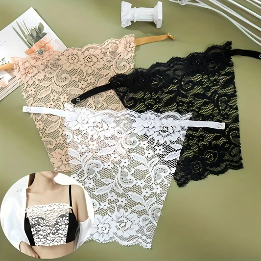Dantelă Detașabilă Pentru Decolteu (Set de 3 culori)