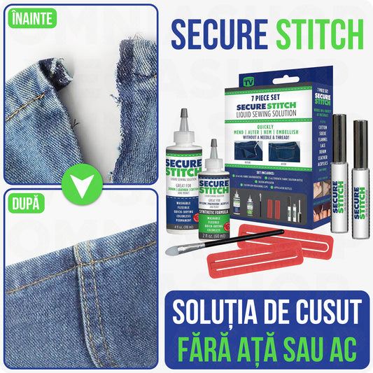 Set Lipici de 7 piese pentru Materiale Textile