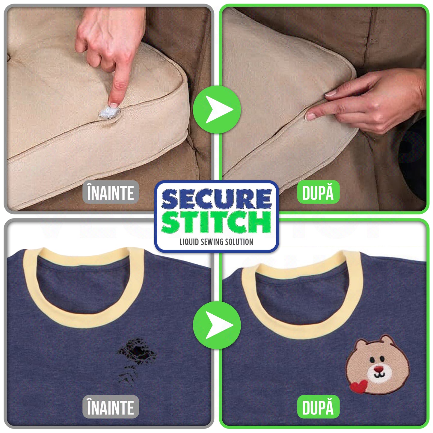 Set Lipici de 7 piese pentru Materiale Textile