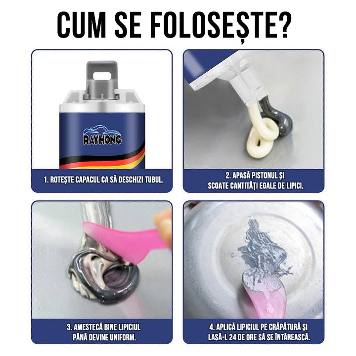 Adeziv Metalic Forte – lipici pentru reparații metalice